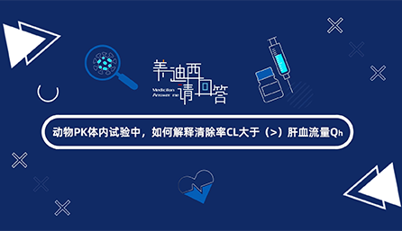 动物PK体内试验中，如何解释清除率CL大于肝血流量Qh